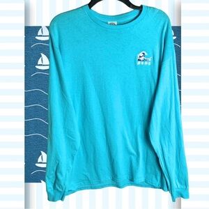 Delta Pro Weights Turquoise Long-Sleeved TShirt w Wave Men L